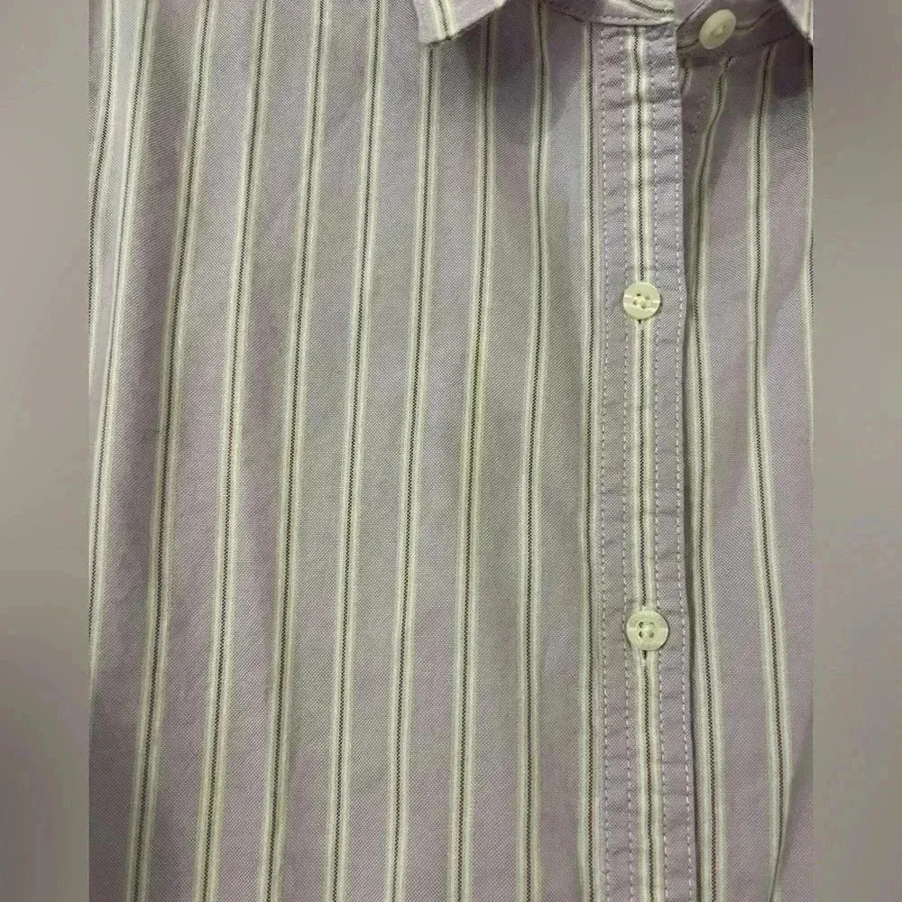 Chaps women’s button downs classic stripe size XL 100% cotton (S118) - Picture 2 of 8